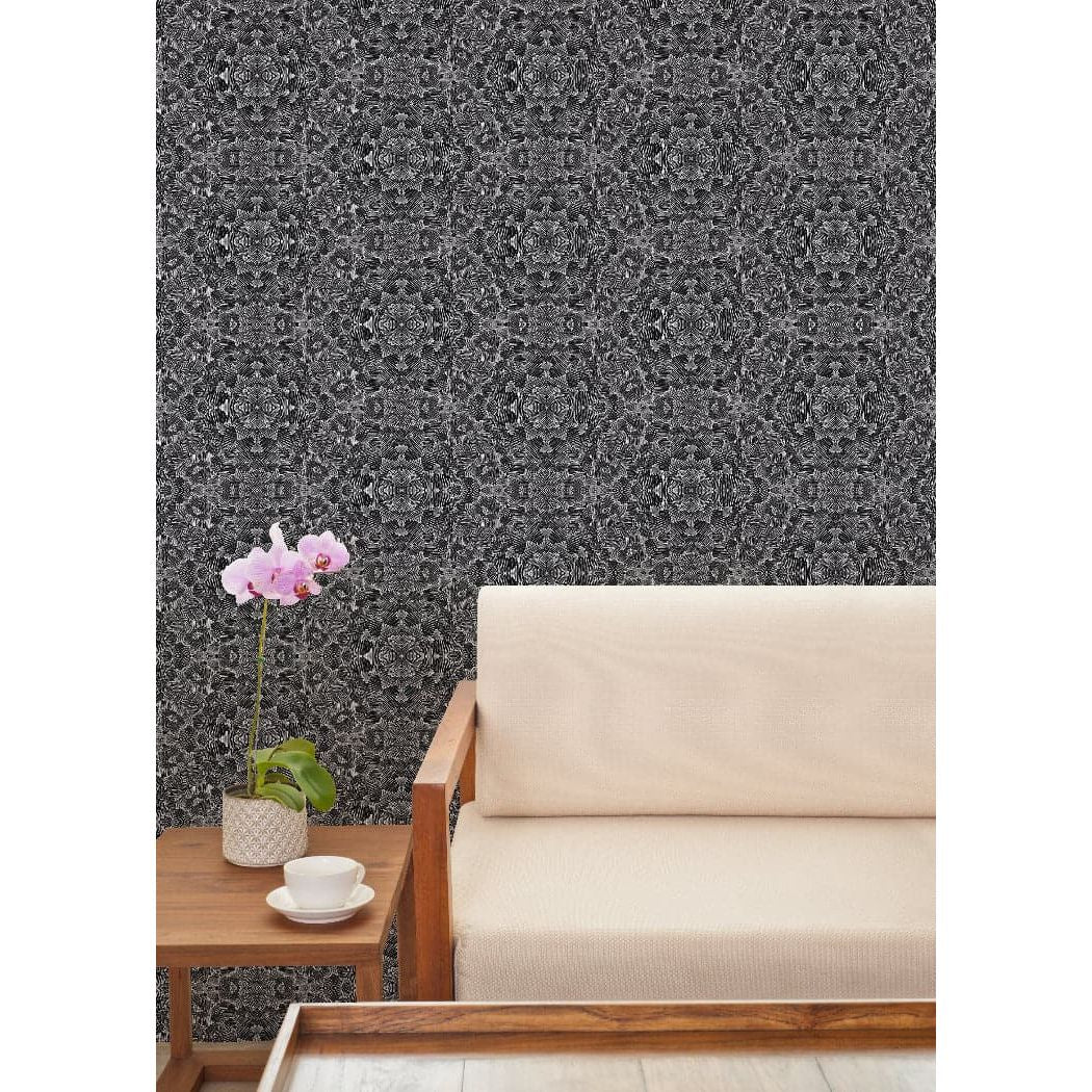 Olio Wallpaper-Mitchell Black-MITCHB-WCAB458-PM-10-Wall DecorPatterns Dawn-Premium Matte Paper-4-France and Son