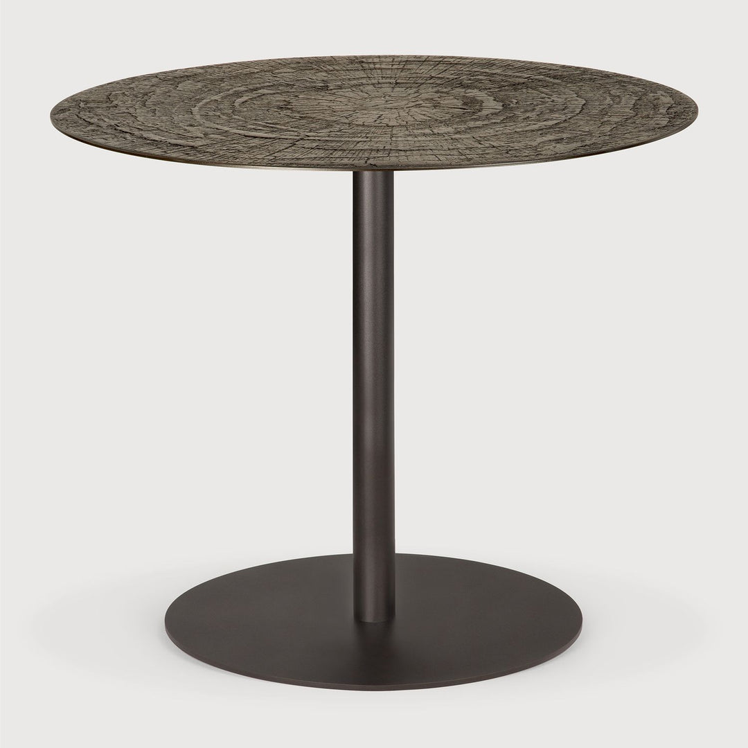 Blend Dining Table - Dark Bronze metal for 90 cm / 35.5" top, Ray Whisky view