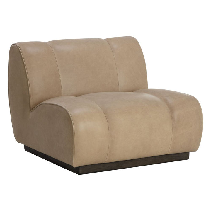 Lounge Chairs Blaise Swivel Lounge Chair - Sahara Sand Leather