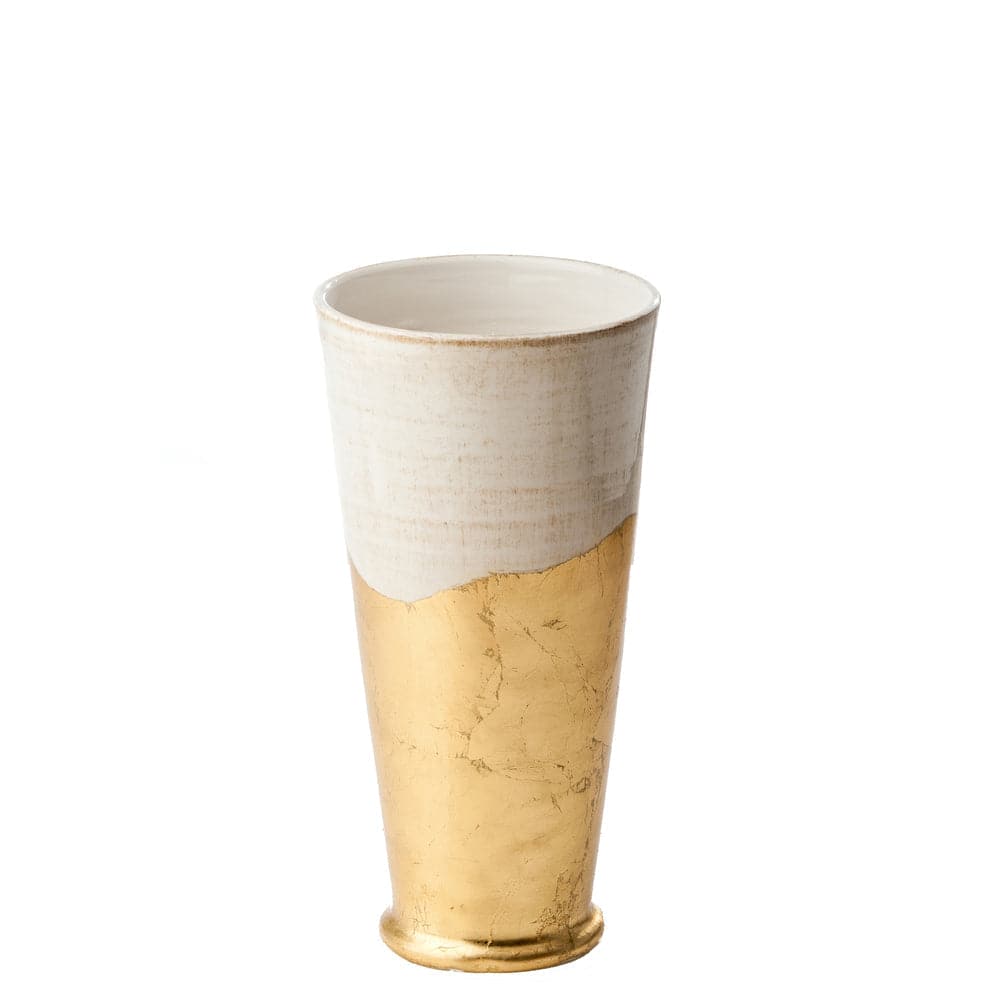 Roma Collection, Gold Wave Vase, Small-ABIGAILS-ABIGAILS-260111-Vases-1-France and Son
