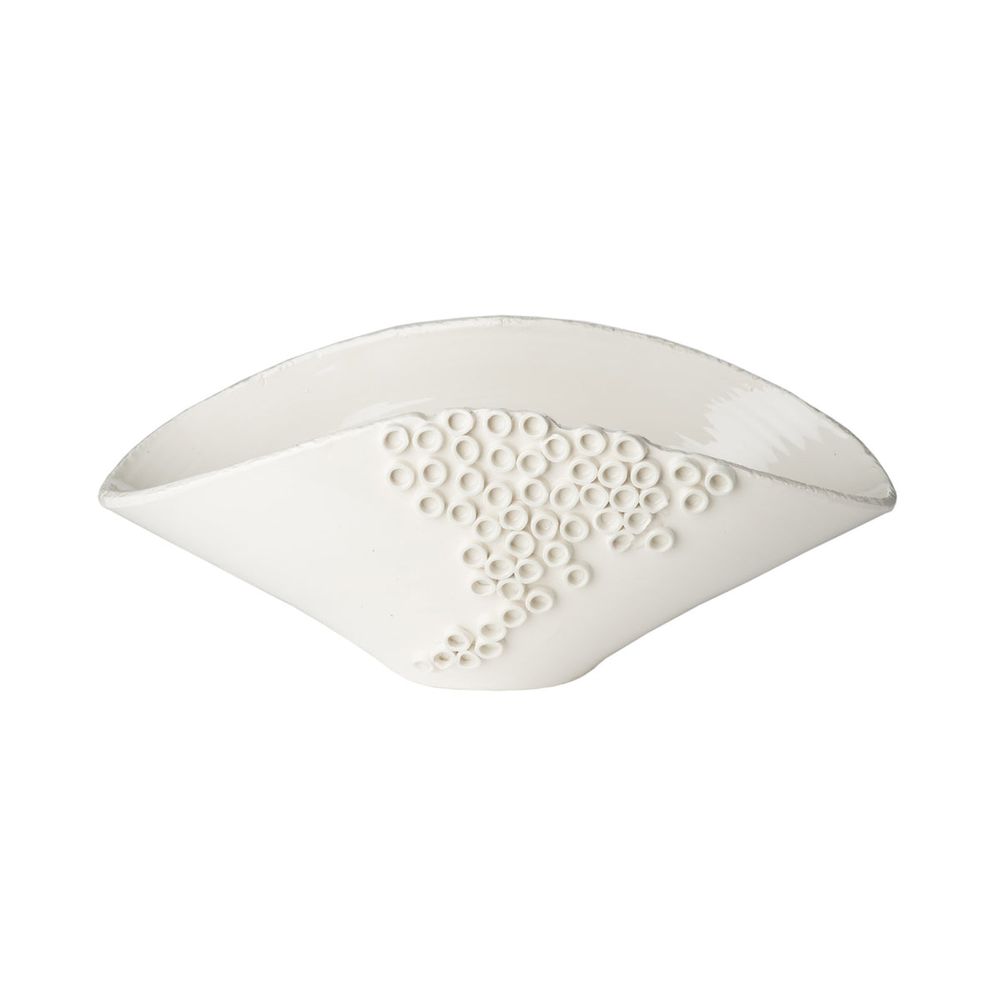 Decorative Objects Cerchio Oval Centerpiece, White