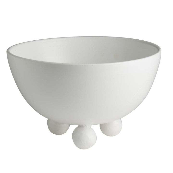 Catalina Footed Plate, Matte White-ABIGAILS-ABIGAILS-260204-BowlsBowl-3-France and Son