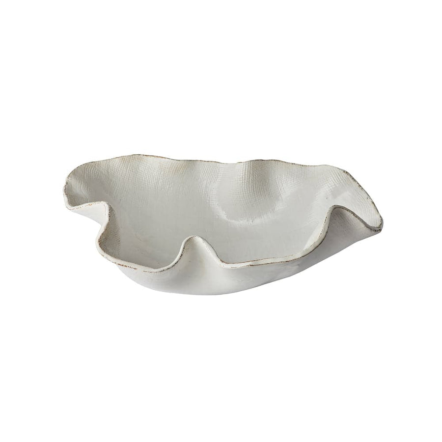 Atelier Free Form Textured Bowl, White, Small-ABIGAILS-ABIGAILS-260230-Bowls-1-France and Son
