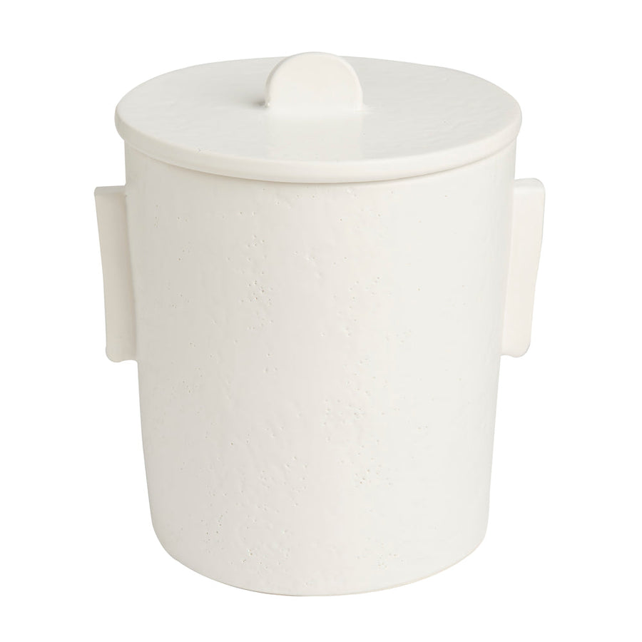 Domino Ice Bucket, Matte White with Lid-ABIGAILS-ABIGAILS-260247-Bar DecorWhite-1-France and Son