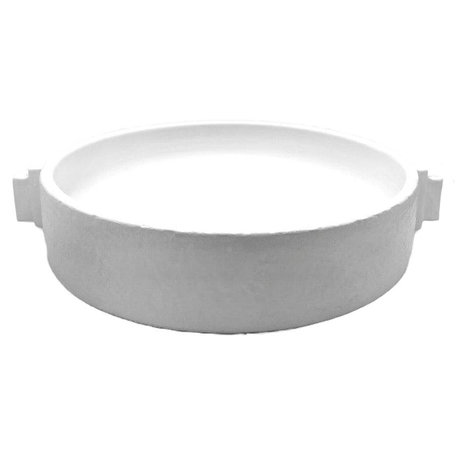 Domino Hammered Bowl w/ Handles-ABIGAILS-ABIGAILS-260255-BowlsWhite-1-France and Son