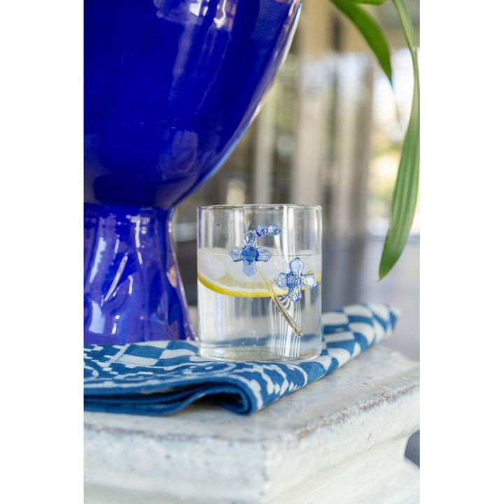Flowers Cocktail Glasses, 4pc Set of 2