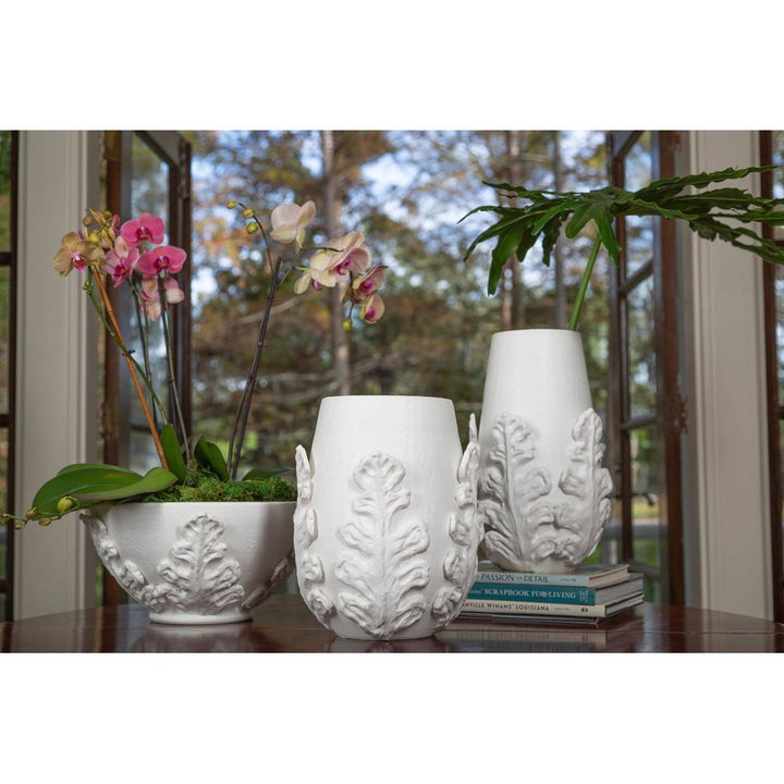 Bowls Greco Bowl, White Leaves