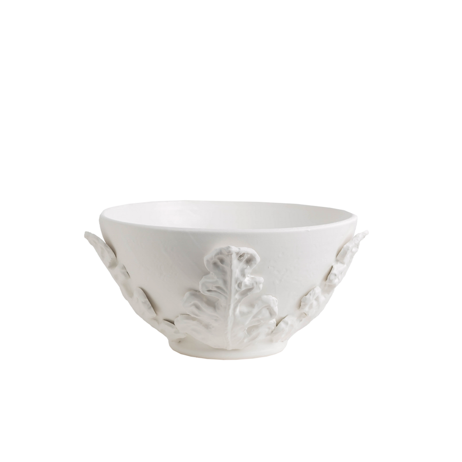 Bowls Greco Bowl, White Leaves