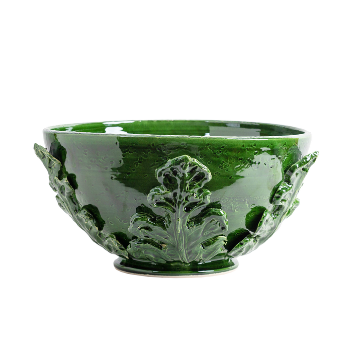 Bowls Greco Bowl, Green Leaves