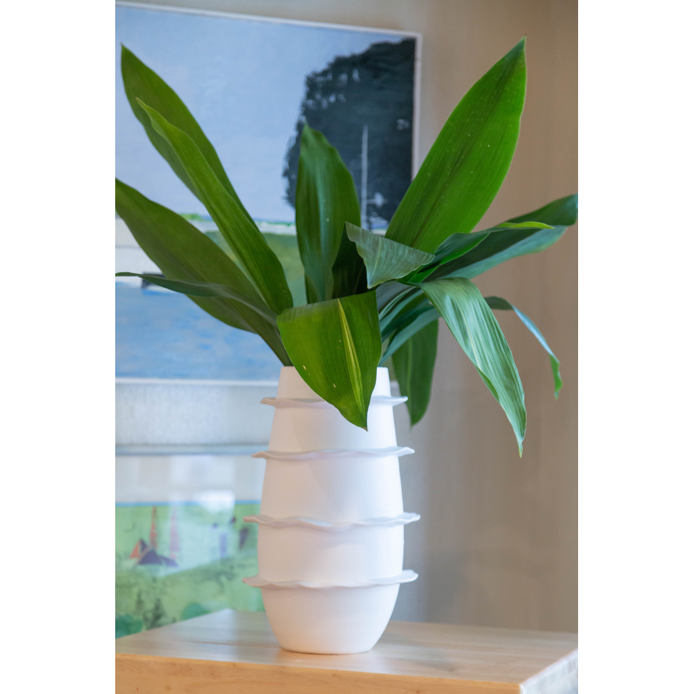 Vases Galaxy Spiral Tall Vase, Matte White