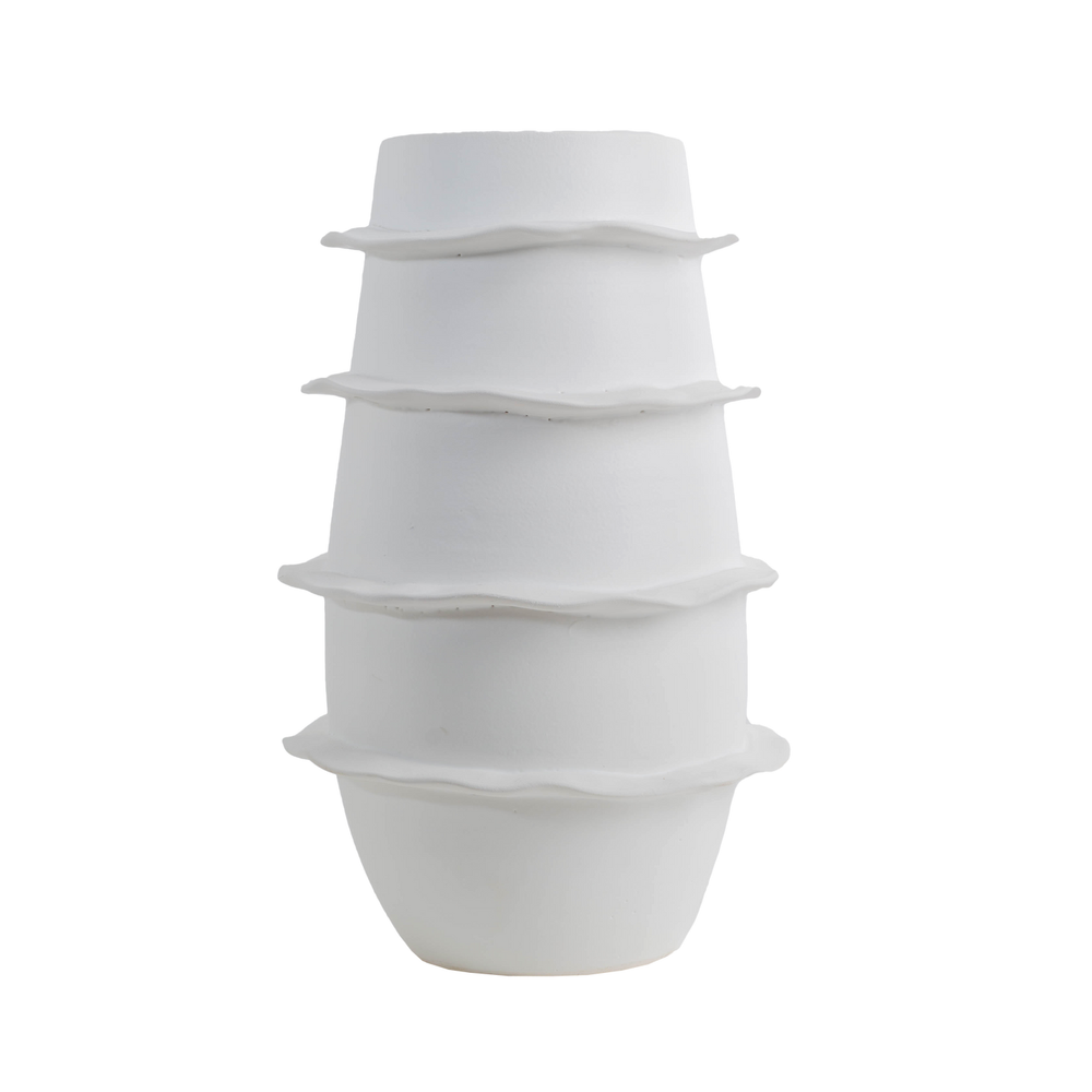 Vases Galaxy Spiral Tall Vase, Matte White