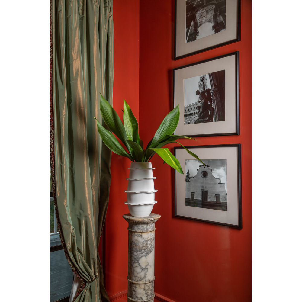 Vases Galaxy Spiral Tall Vase, Matte White