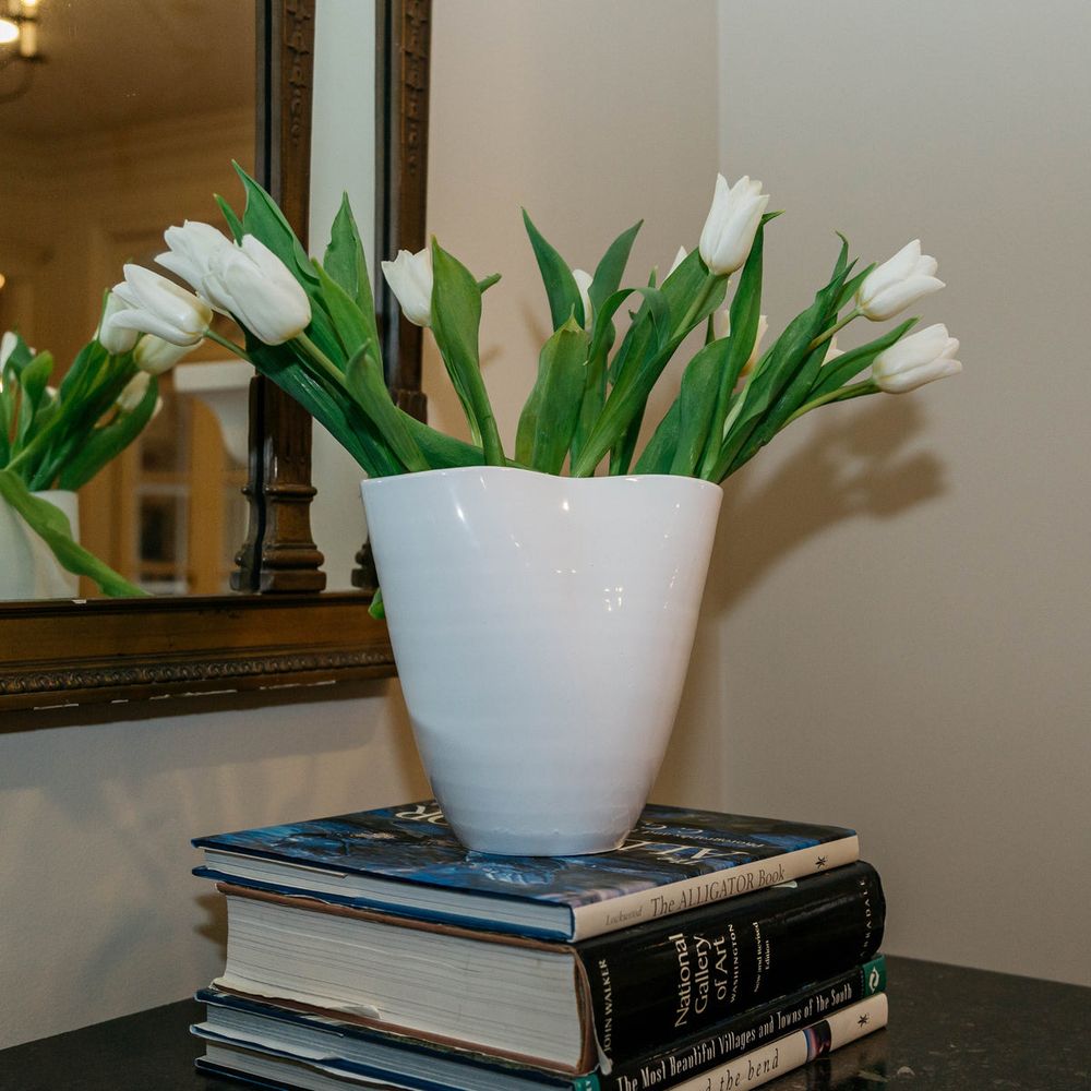 Vases Pinch Vase Large, White