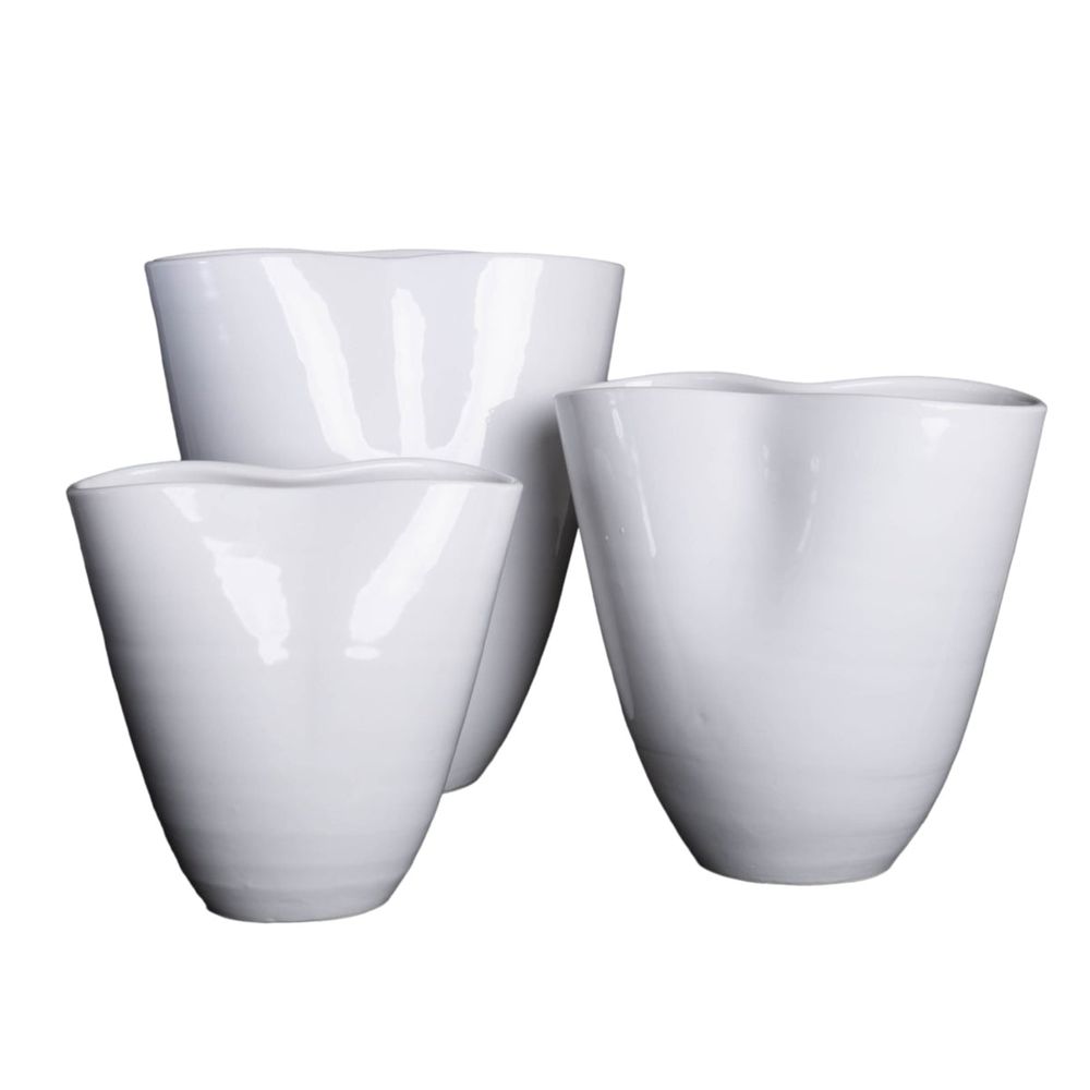 Vases Pinch Vase Small, White