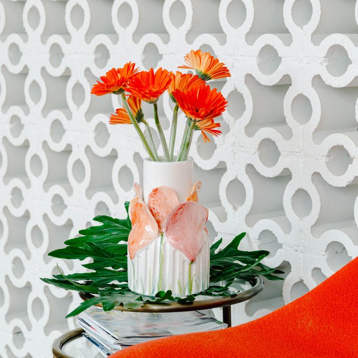 Vases Colorful Flower Vase with Vibrant Petals