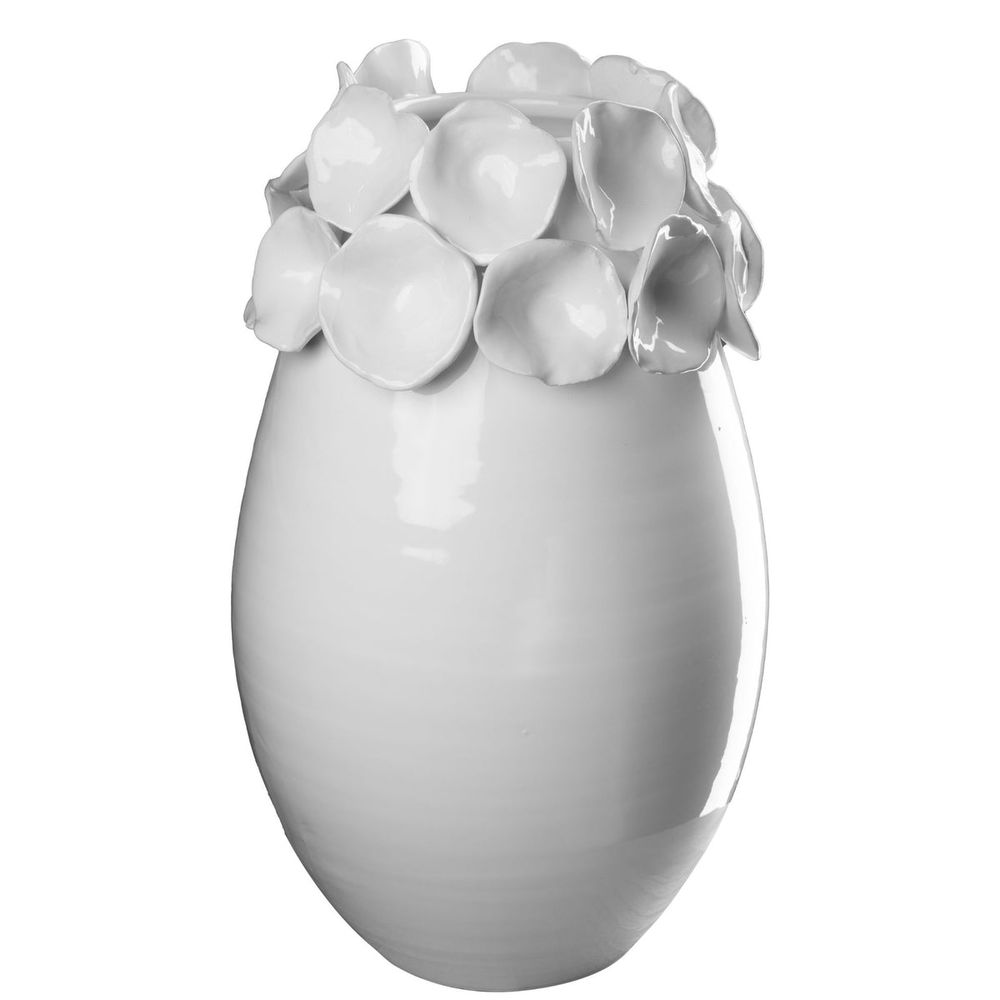Vases Vase with Petals, White