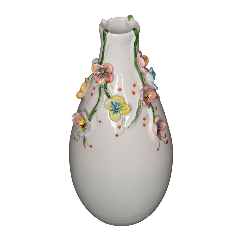 Vases Colorful Flower Vase with Multi-Colored Small Flowers