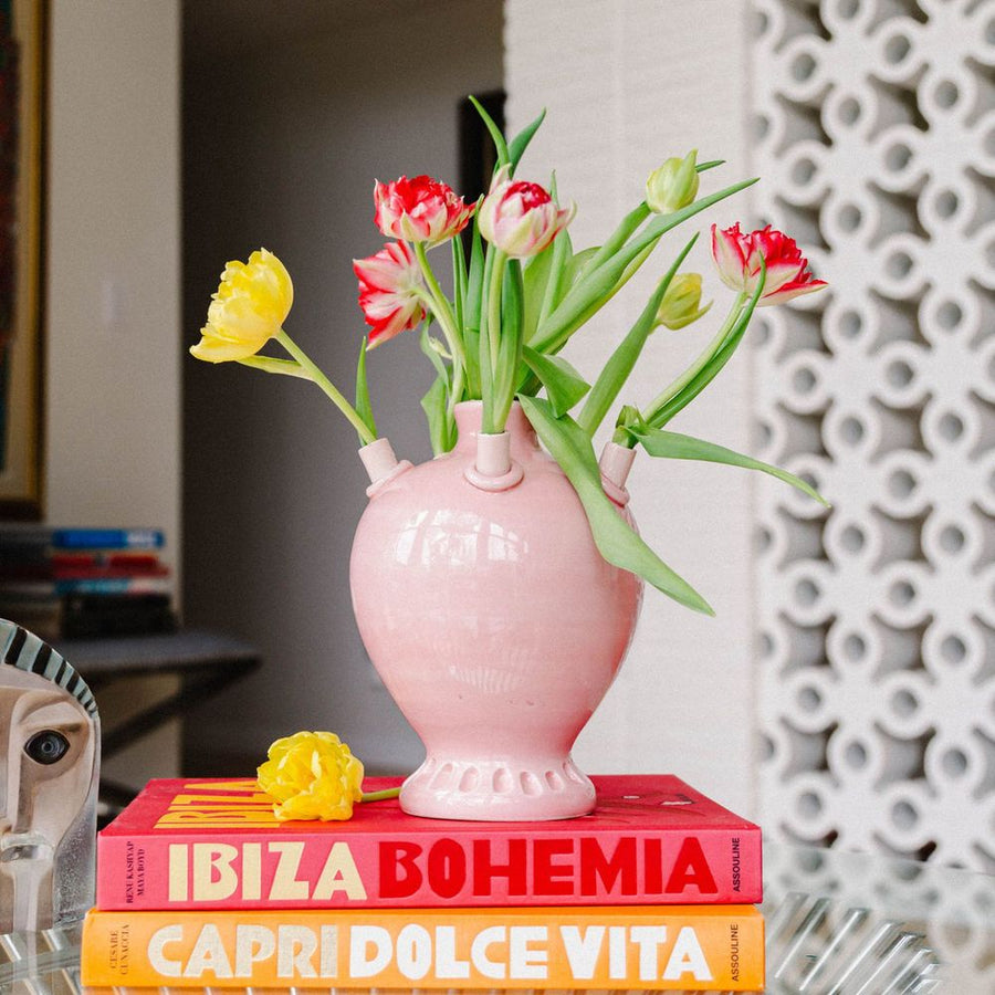 Indoor Planters Round Tulipiere, Pink