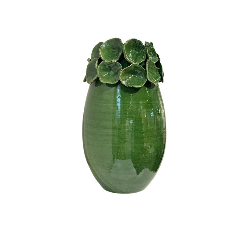 Vases Vase with Petals, Green