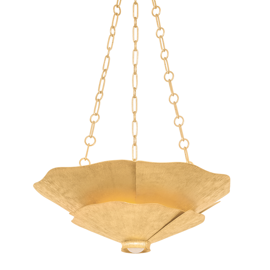 Spring Valley Pendant - Vintage Gold Leaf