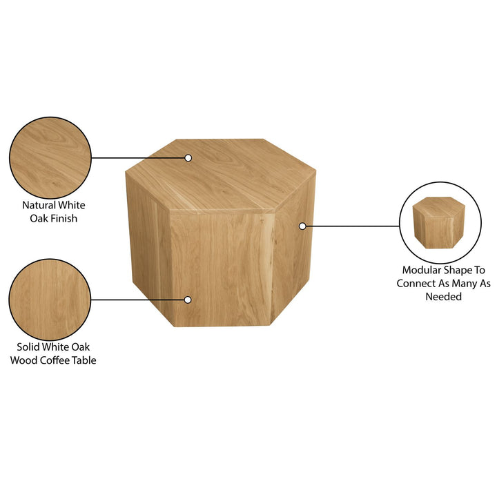 Eternal Oak Wood Coffee Table — Natural