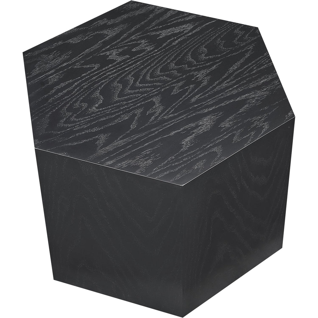 Eternal Oak Wood Coffee Table — Black