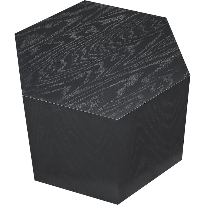 Eternal Oak Wood Coffee Table — Black