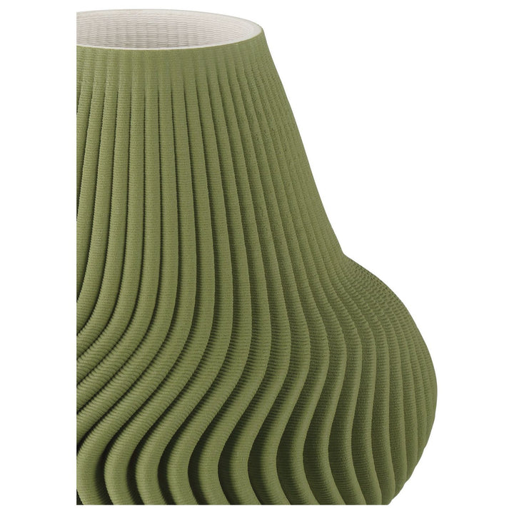 Green Plisse Medium Vase