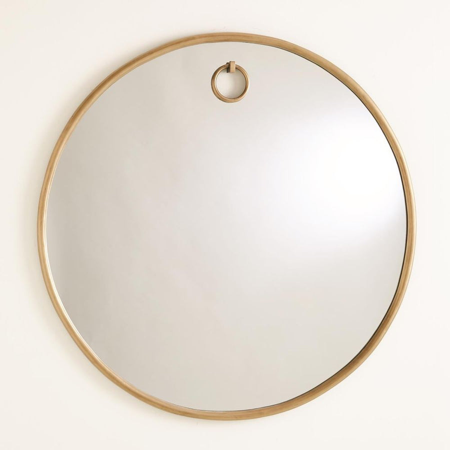 Wall Mirrors Exposed Mirror-Antique Brass-Lg