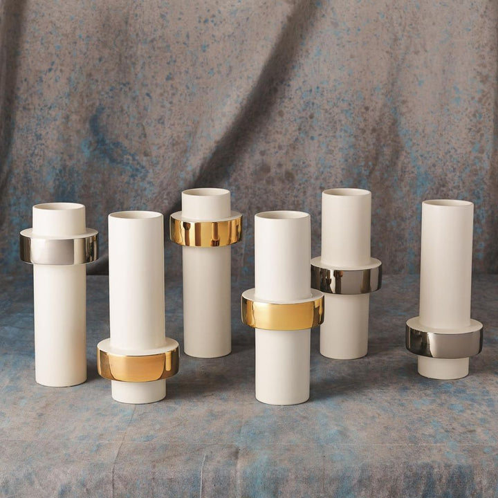 Gold Ring Vase-Low