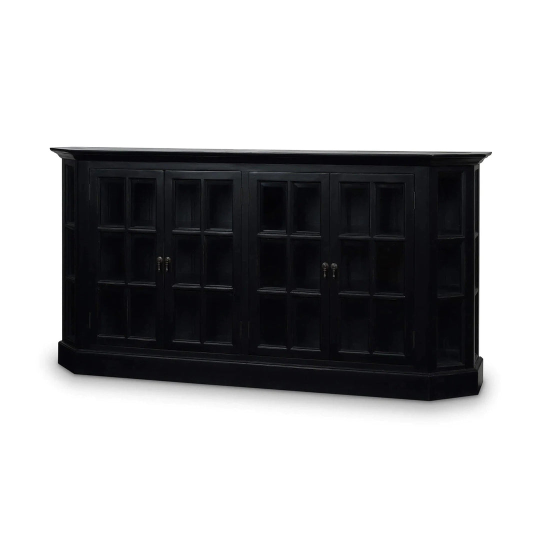 Cape Cod Narrow Media Console-Bramble-BRAM-26398BBA-Sideboards & CredenzasBatavia Black-3-France and Son