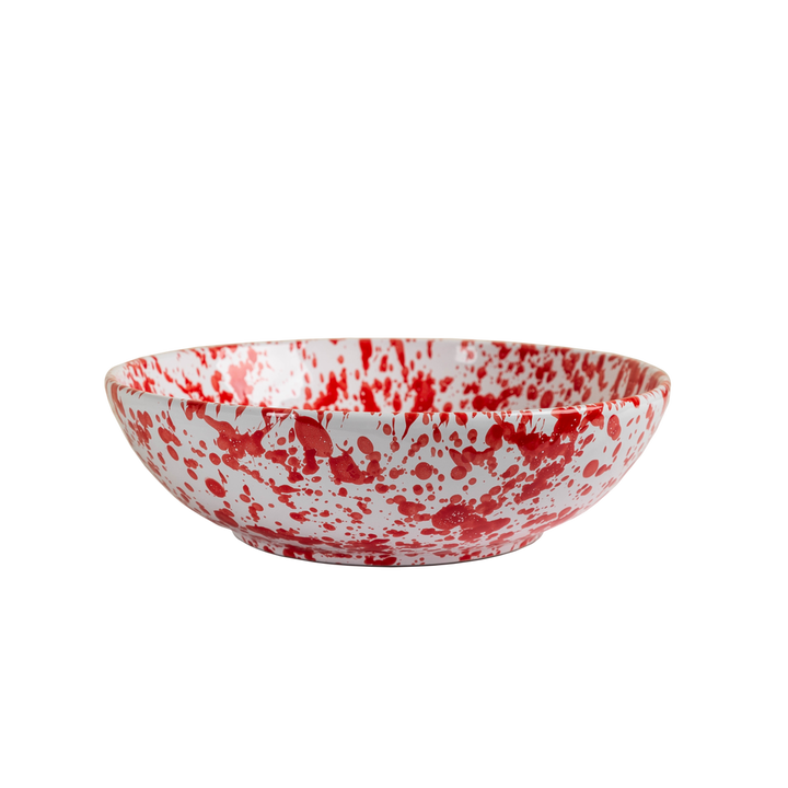 Taverna Speckled Serving Bowl-ABIGAILS-ABIGAILS-264057-Decorative ObjectsRed/White-4-France and Son