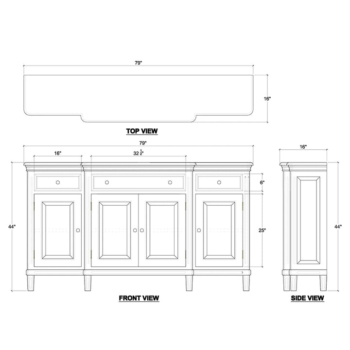 Hayward Buffet-Bramble-BRAM-26498GCH-Sideboards & Credenzas-4-France and Son