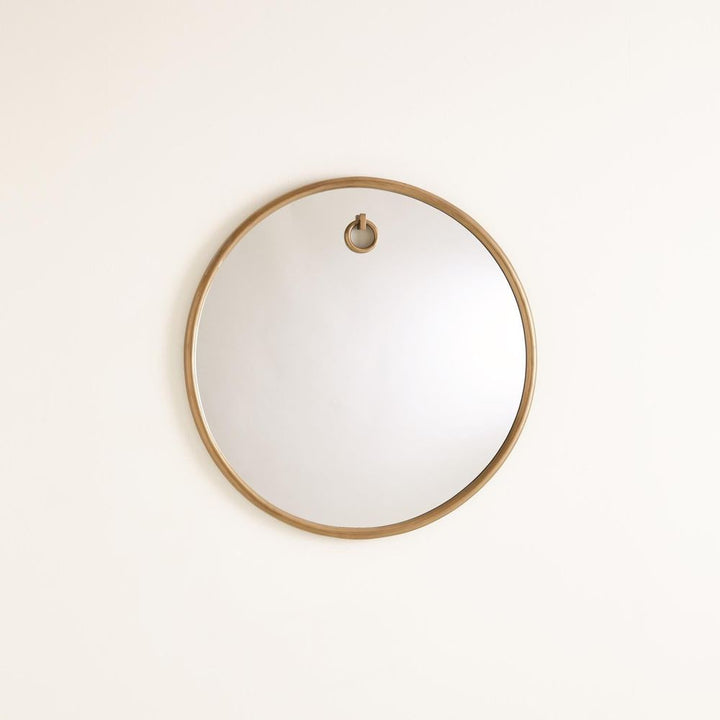 Wall Mirrors Exposed Mirror-Antique Brass-Lg