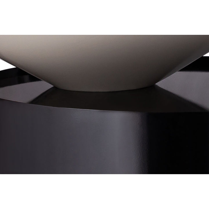 Damon Iron Coffee Table — White / Black
