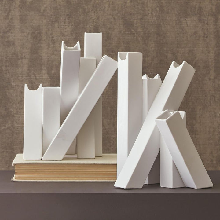 Collage Vase-Matte White