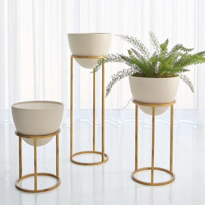 Decorative Objects Wise Egg-Antique Gold Leaf-Sm