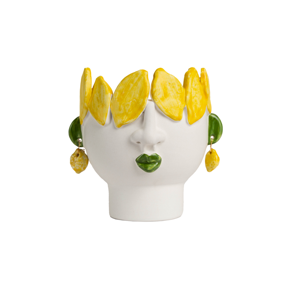 Indoor Planters Studio Z Cachepot, Small Head with Lemons
