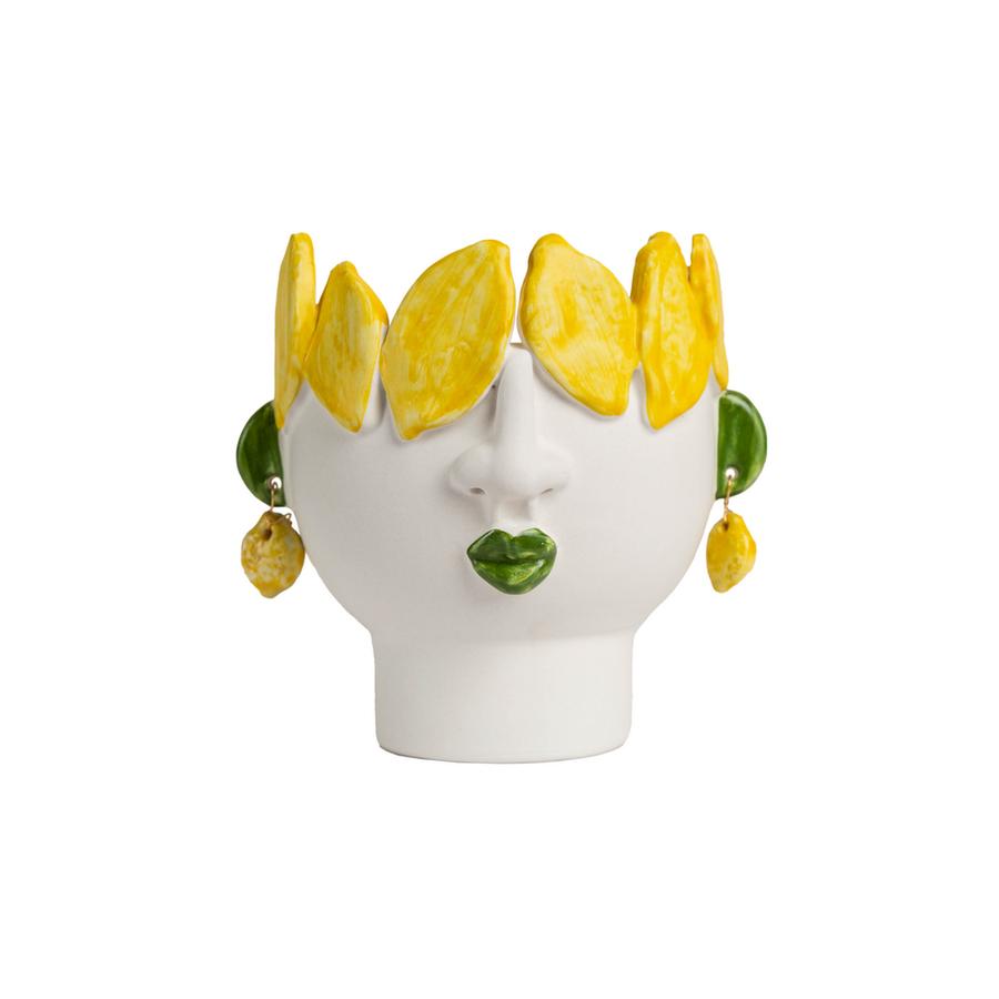 Indoor Planters Studio Z Cachepot, Small Head with Lemons