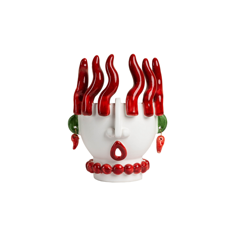 Indoor Planters Studio Z Cachepot, Small Head with Peppers
