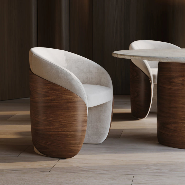 Fleur Wood Back Dining Chair - image 6