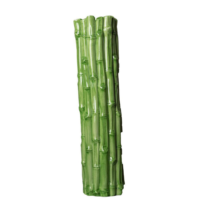 Vases Bamboo All Around Vase, Large, Green