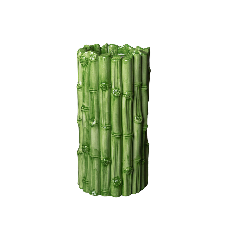 Vases Bamboo All Around Vase, Medium, Green
