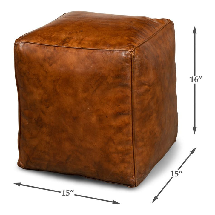 Sunday Afternoon Leather Cube