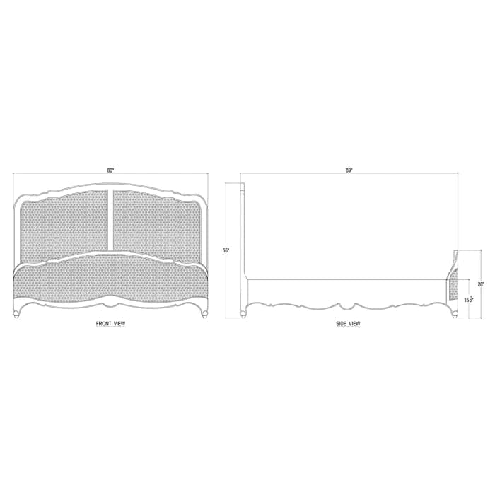 Covington Bed King-Bramble-BRAM-28025STW-RGZE-1-BedsStraw Wash/Rattan Glaze-King-5-France and Son