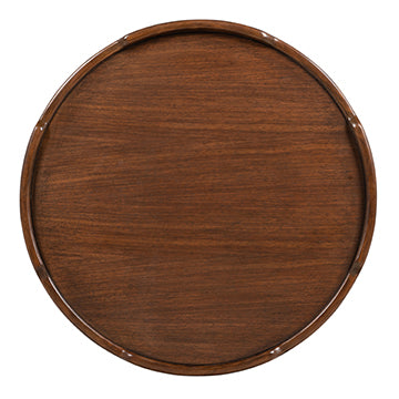 Crenellated Round End Table - image 4