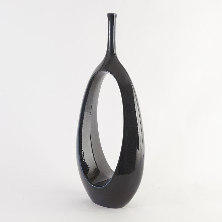 Vases Open Oval Ring Vase-Celestial-Lg