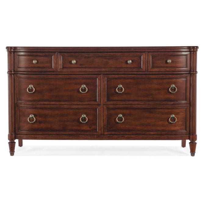 Charleston Seven-Drawer Dresser-Hooker-HOOKER-6750-90202-85-DressersMaraschino Cherry-2-France and Son