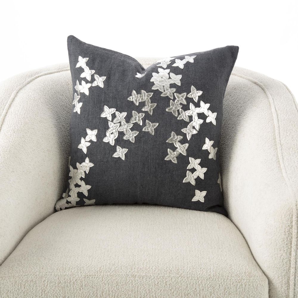 Pillows Christie Pillow-Silver/Gunmetal-20 x 20