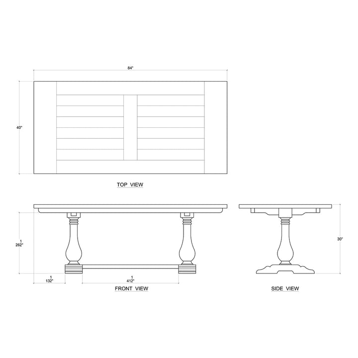 Trestle Dining Table-Bramble-BRAM-27571STW-Dining Tables-5-France and Son